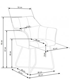 Стул на металлокаркасе Рэнда