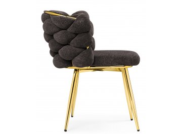 Стул на металлокаркасе Rendi gold / gray