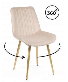 Комплект стульев Онда 4 шт бежевый (zd 210) / золотой