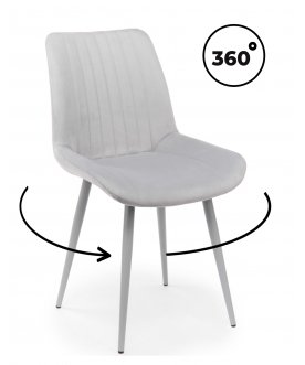 Стул на металлокаркасе Вейв светло-серый (zd 960) / серый