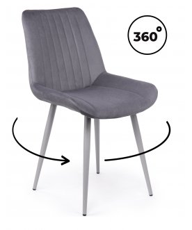 Стул на металлокаркасе Вейв темно-серый (zd 995) / серый