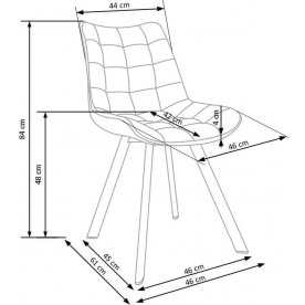 Стул на металлокаркасе Серпе