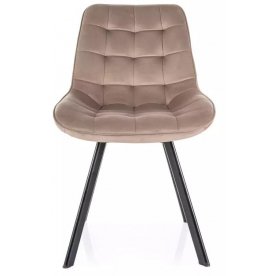 Стул на металлокаркасе Monti Velvet Bluvel 40