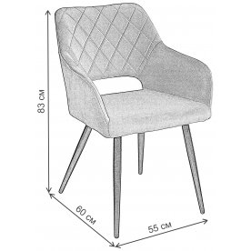 Стул на металлокаркасе Ally Bluvel