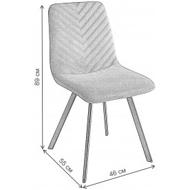 Стул на металлокаркасе Elodie