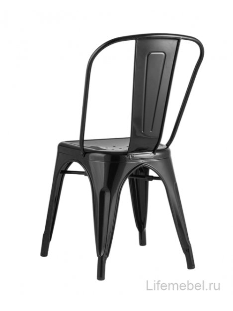 Стул на металлокаркасе Тиоли черный глянцевый