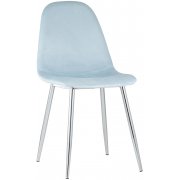 пыльно-голубой / хромированные ножки