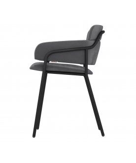 Металлический стул Sheffilton SHT-S143 Угольно-серый/черный муар