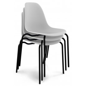 Стул SHT-S30 черный муар / белый