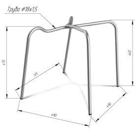 Стул на металлокаркасе SHT-ST29 / S30