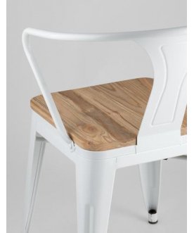 Стул на металлокаркасе Тиоли Арм Вуд