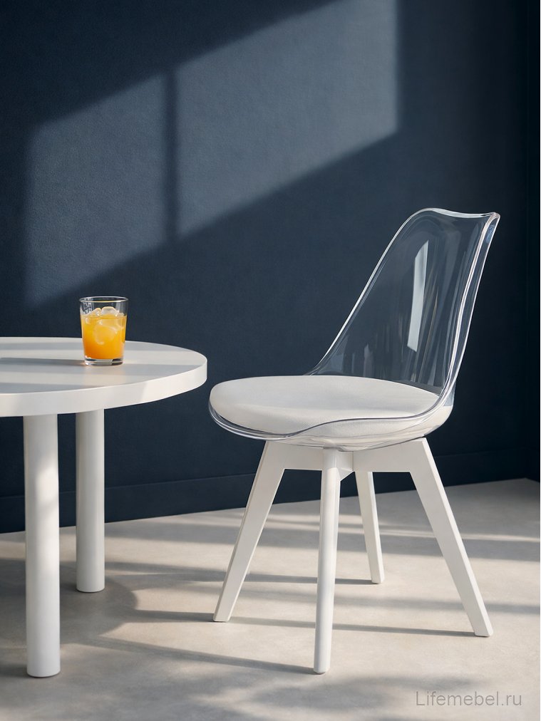 Пластиковый стул K245 серый / белый