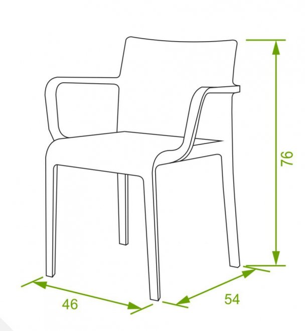 Пластиковый стул Брайт белый
