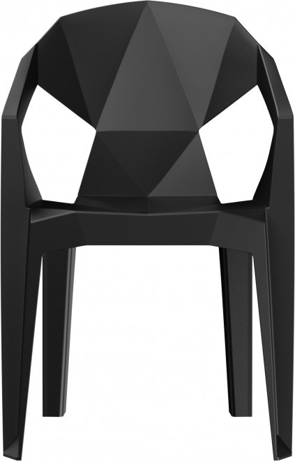 Пластиковый стул Гекса черный