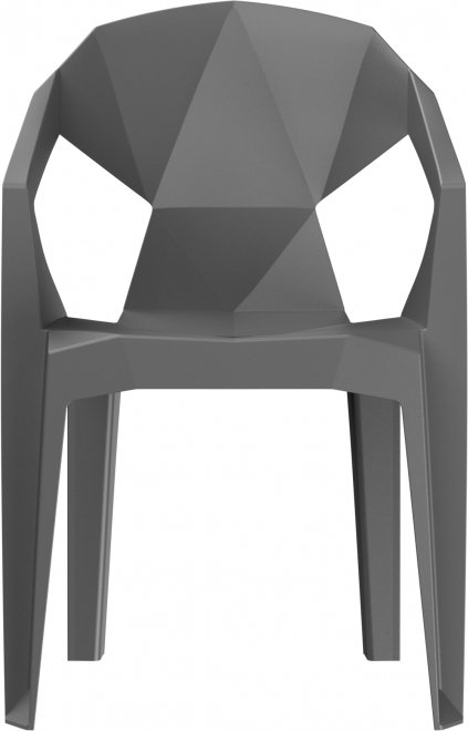 Пластиковый стул Гекса мокрый асфальт