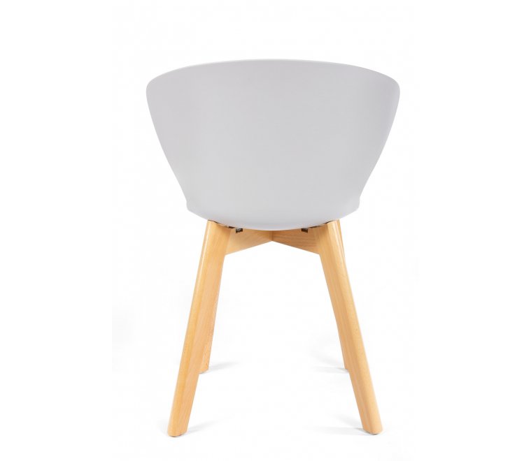 Пластиковый стул Gracia белый дерево