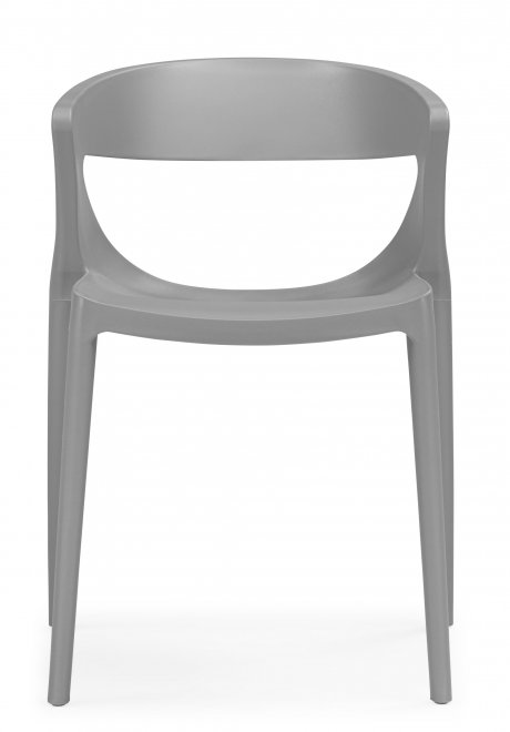 Пластиковый стул Градно жесткий серый