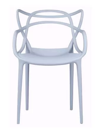 Пластиковый стул Masters литой серый