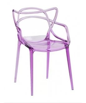 Пластиковый стул Masters сиреневый прозрачный