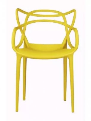 Пластиковый стул Masters желтый