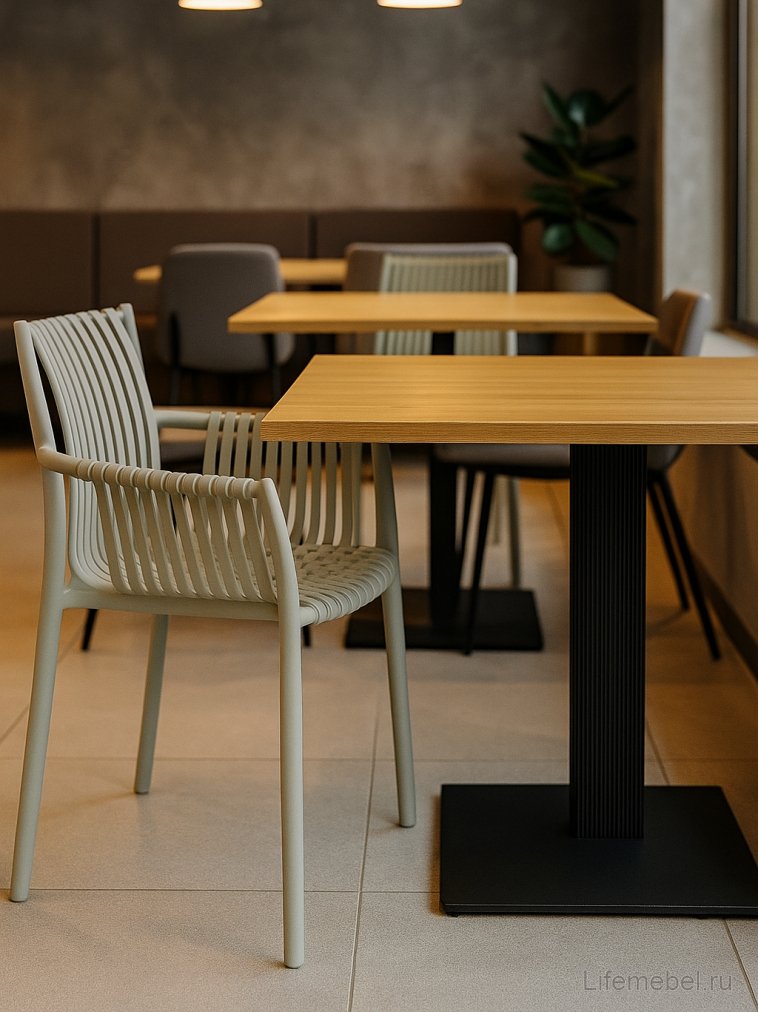 Пластиковый стул K492 серый