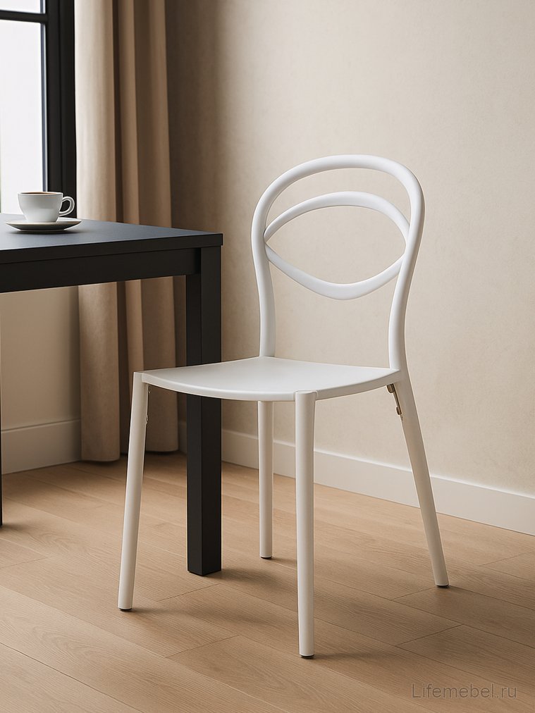 Пластиковый стул Simple white