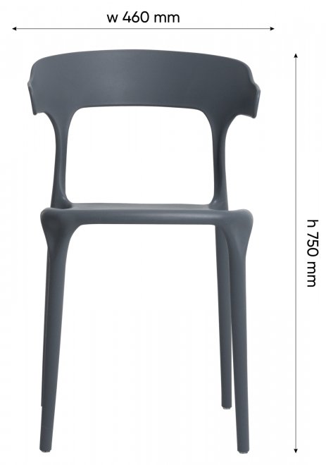 Пластиковый стул Nova серый