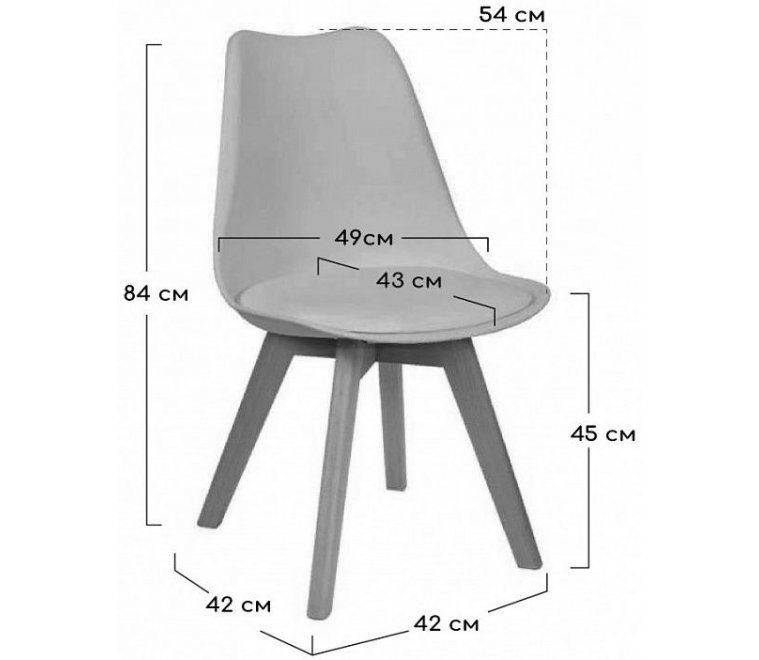 Пластиковый стул Eames Bon черный