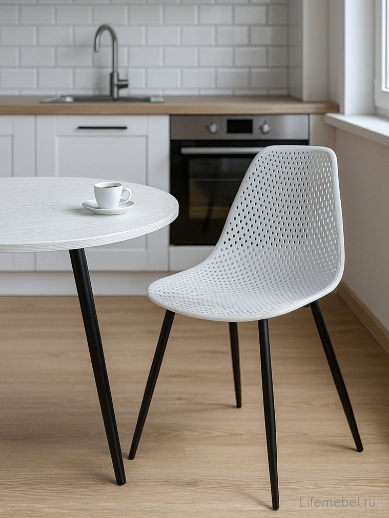 Стул на металлокаркасе Vero белый