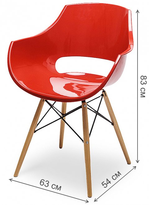 Стул Enrique красный