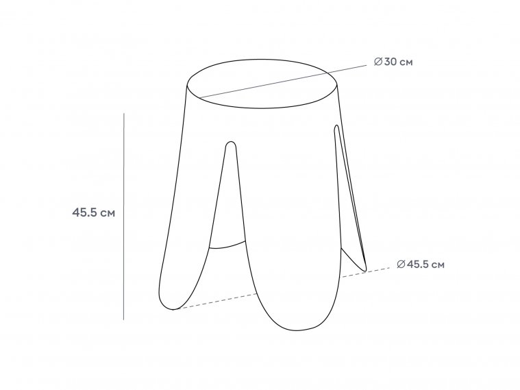 Табурет Chim фиолетовый