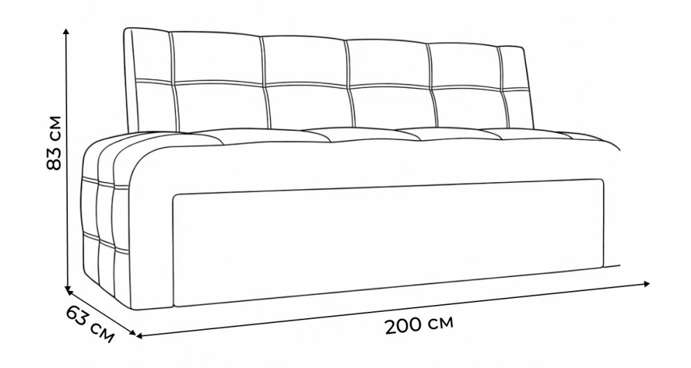 Кухонный диван Сафира микровельвет бежевый