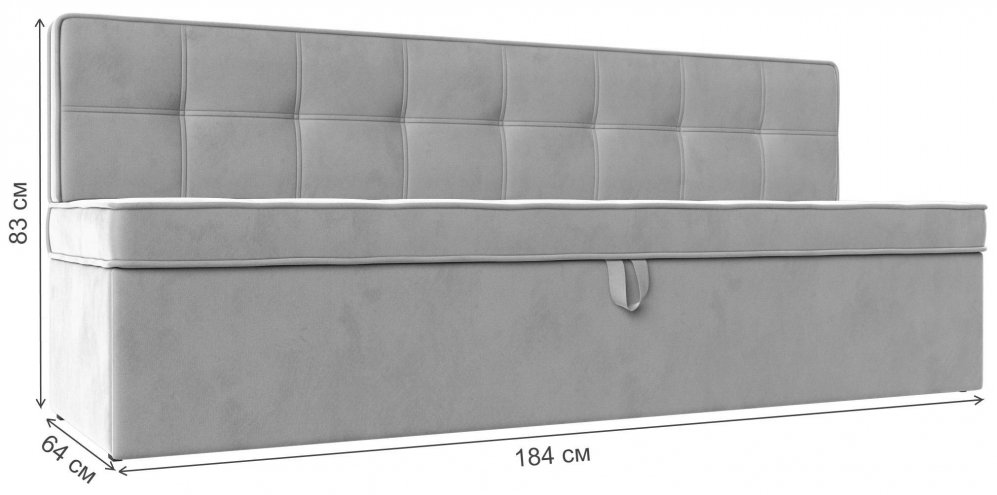 Кухонный диван Соната-Прайм бежевый микровельвет