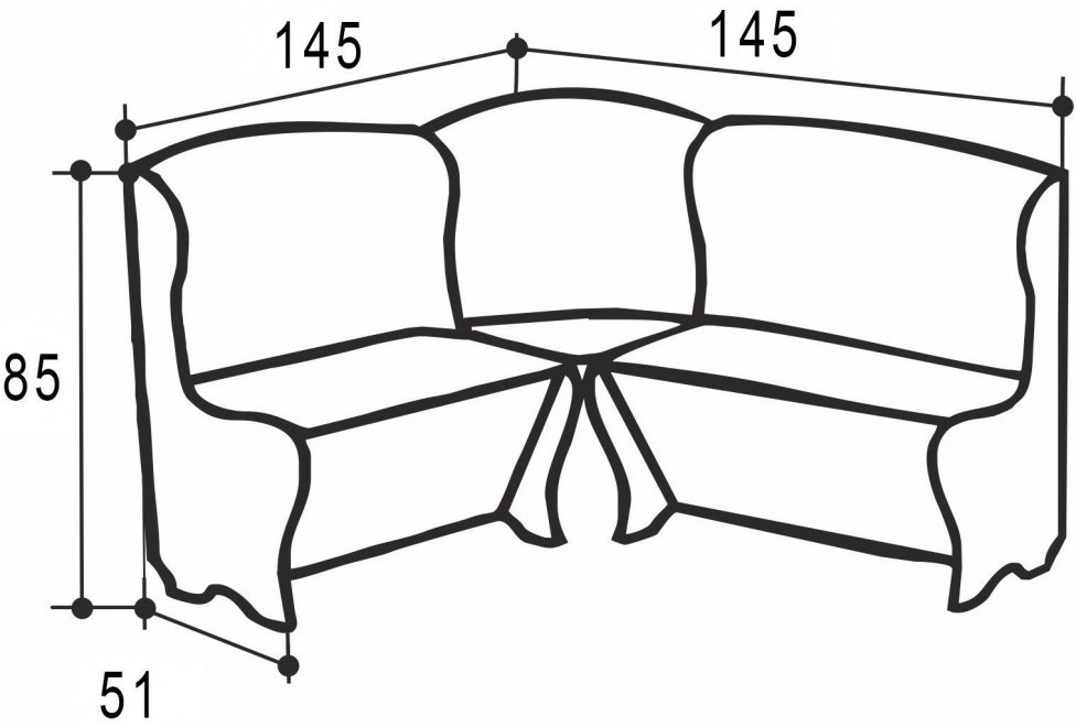 Кухонный уголок Аленка-1 большой