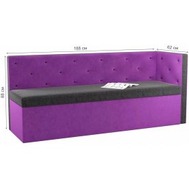 Кухонный диван Салвадор правый