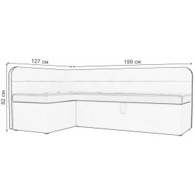 Кухонный диван Форест левый