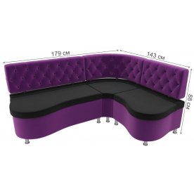 Кухонный диван Вегас правый