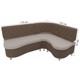 Кухонный диван Вегас правый