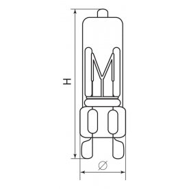 Лампа галогеновая G9 40Вт 3000K JCD9 02776