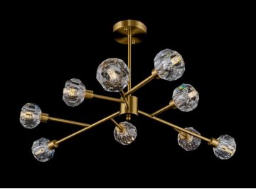 Хрустальная люстра на штанге Grace FR5114PL-09BZ