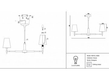 Люстра Zaragoza H001CL-05BS