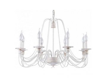 Люстра подвесная  Velia FR046-08-W белое золото
