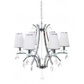 Подвесная люстра LDP 66247-6 WT+CHR