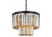 Подвесная люстра Odeon 2 rings amber