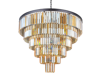 Подвесная люстра Odeon 6 rings amber