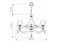 Подвесная люстра Classic 13 ARM095-06-N