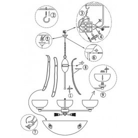 Подвесная люстра Scale 6897-6