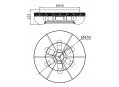 Потолочная люстра Luna MIR543-45AY-G