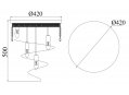 Потолочная люстра Maytoni Cascade T522-PT40x50-G