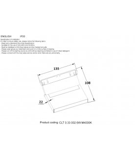 Магнитный трековый светильник CLT 0.33 002 6W WH M4000K